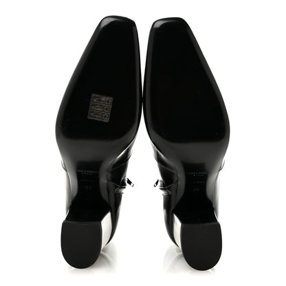 Saint Laurent Vitello Marilyn Betty 70 Ankle Zip Boots 35 Black 6 of 9