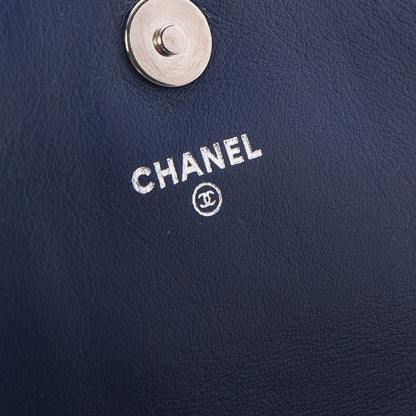 Chanel Caviar Half Moon Wallet On Chain WOC Navy 6 of 8