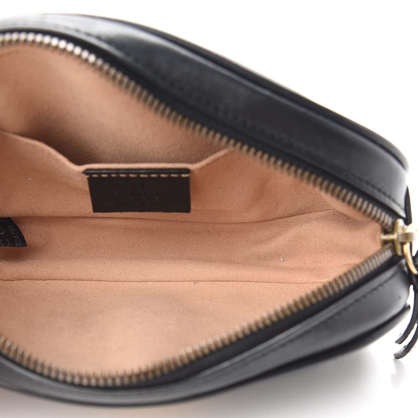 Calfskin Matelasse GG Marmont Belt Bag 75 30 Black