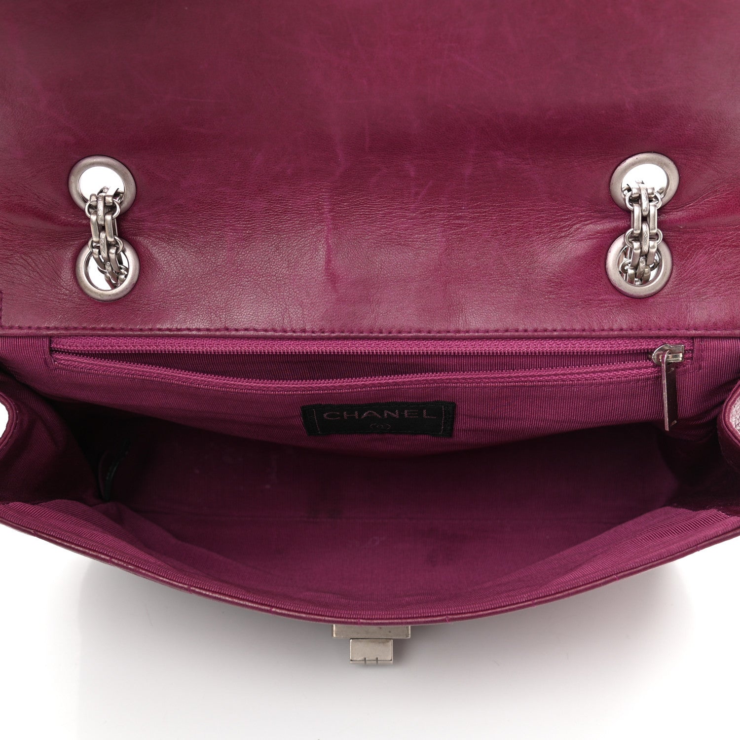 Chanel Lambskin Chocolate Bar Mademoiselle Flap Purple 5 of 11
