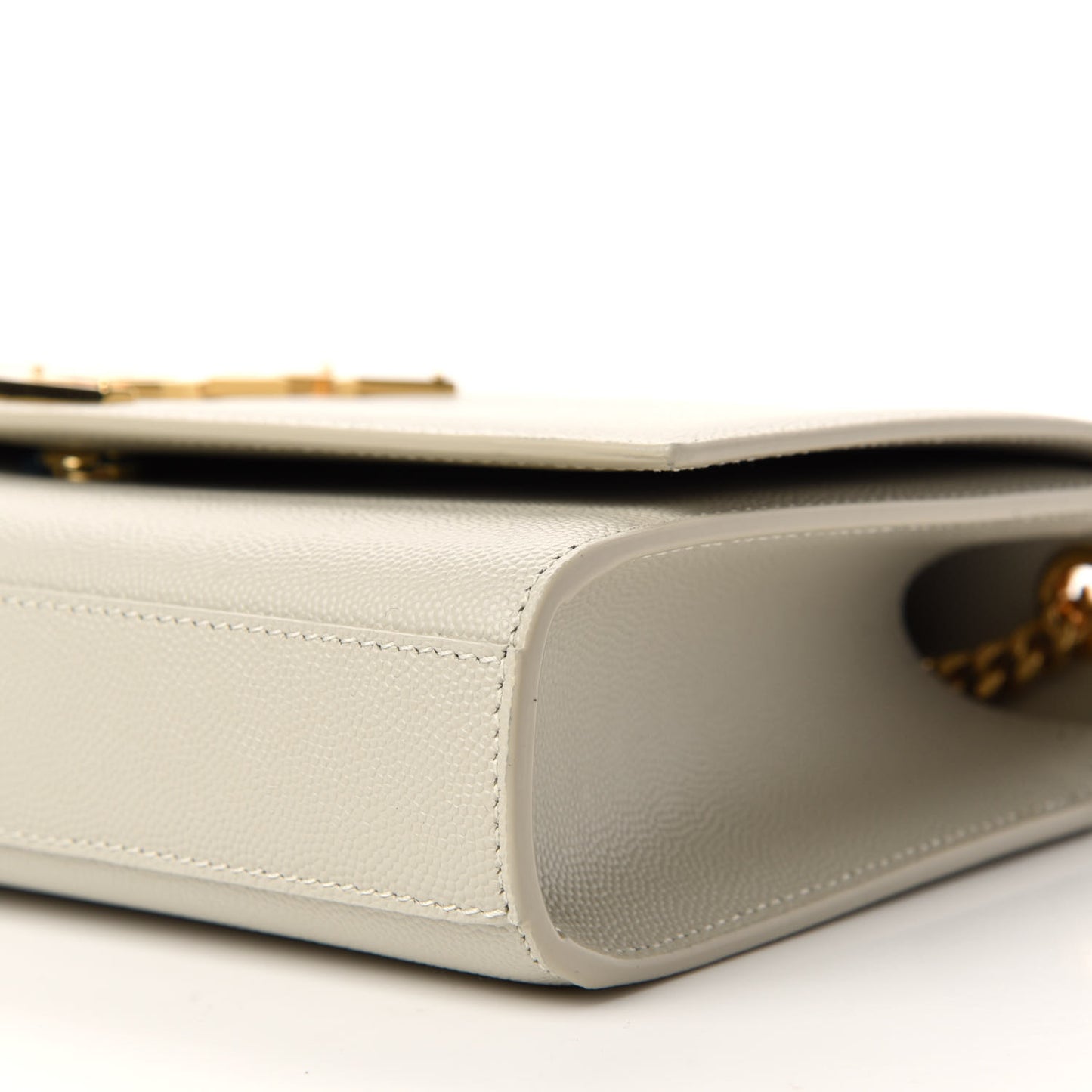 Grain De Poudre Medium Classic Monogram Kate Satchel Crema Soft