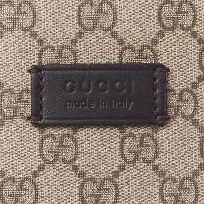 Gucci GG Supreme Monogram Medium Zippered Tote Dark Brown 15 of 19