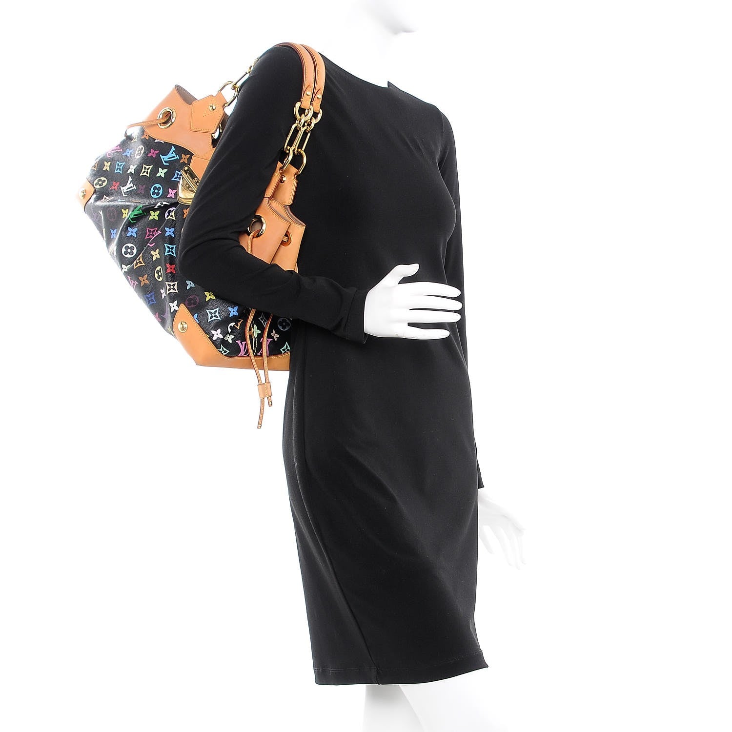 Louis Vuitton Monogram Multicolor Ursula Black 2 of 8