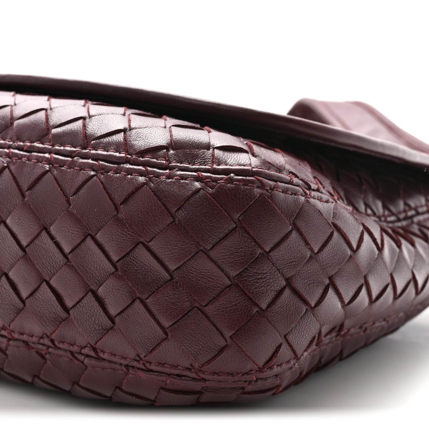 Bottega Veneta Nappa Intrecciato Medium Veneto Messenger Bag Deep Mahogany 10 of 10