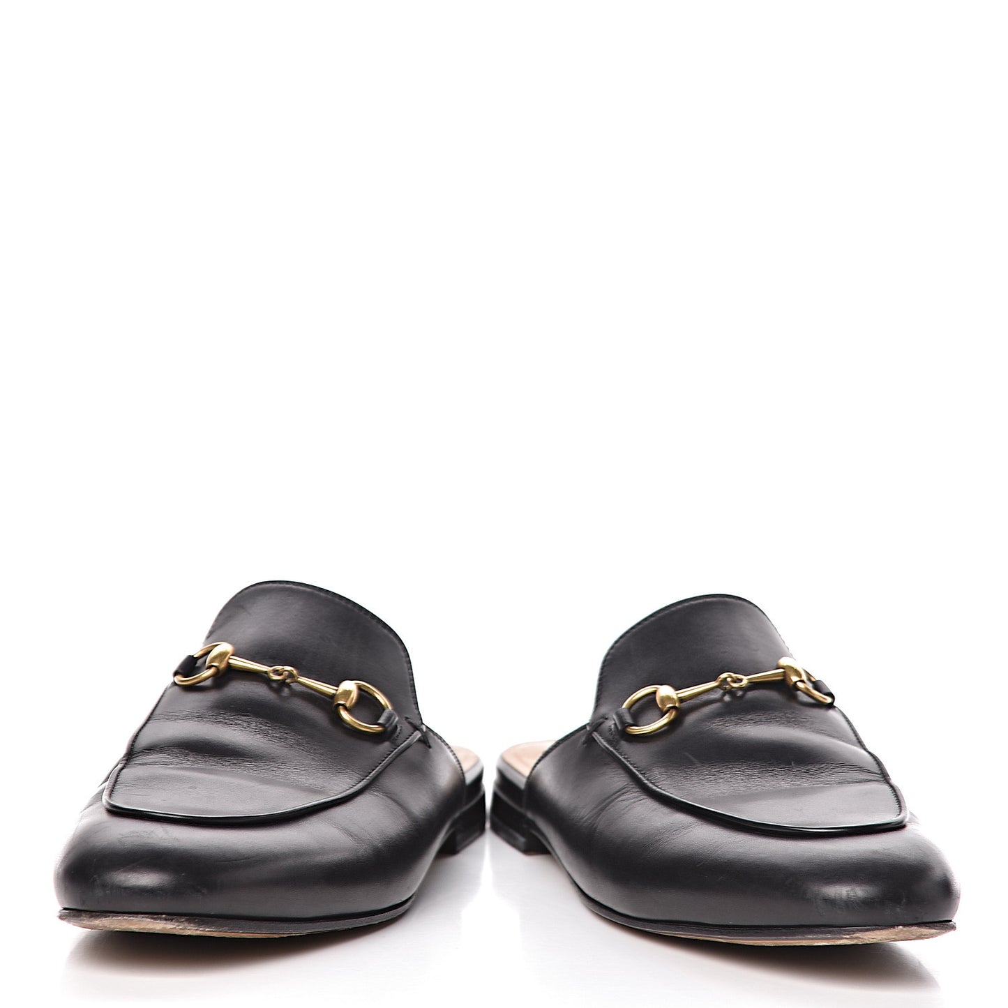 Calfskin Womens Princetown Slippers 39 Black