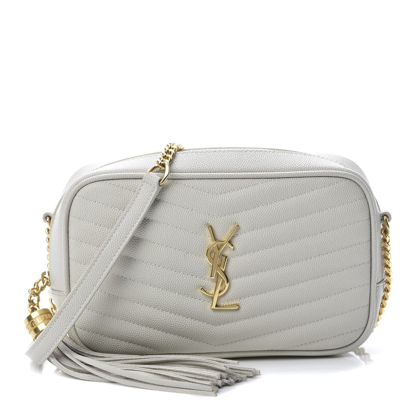 Grain De Poudre Matelasse Monogram Mini Lou Camera Bag Crema Soft