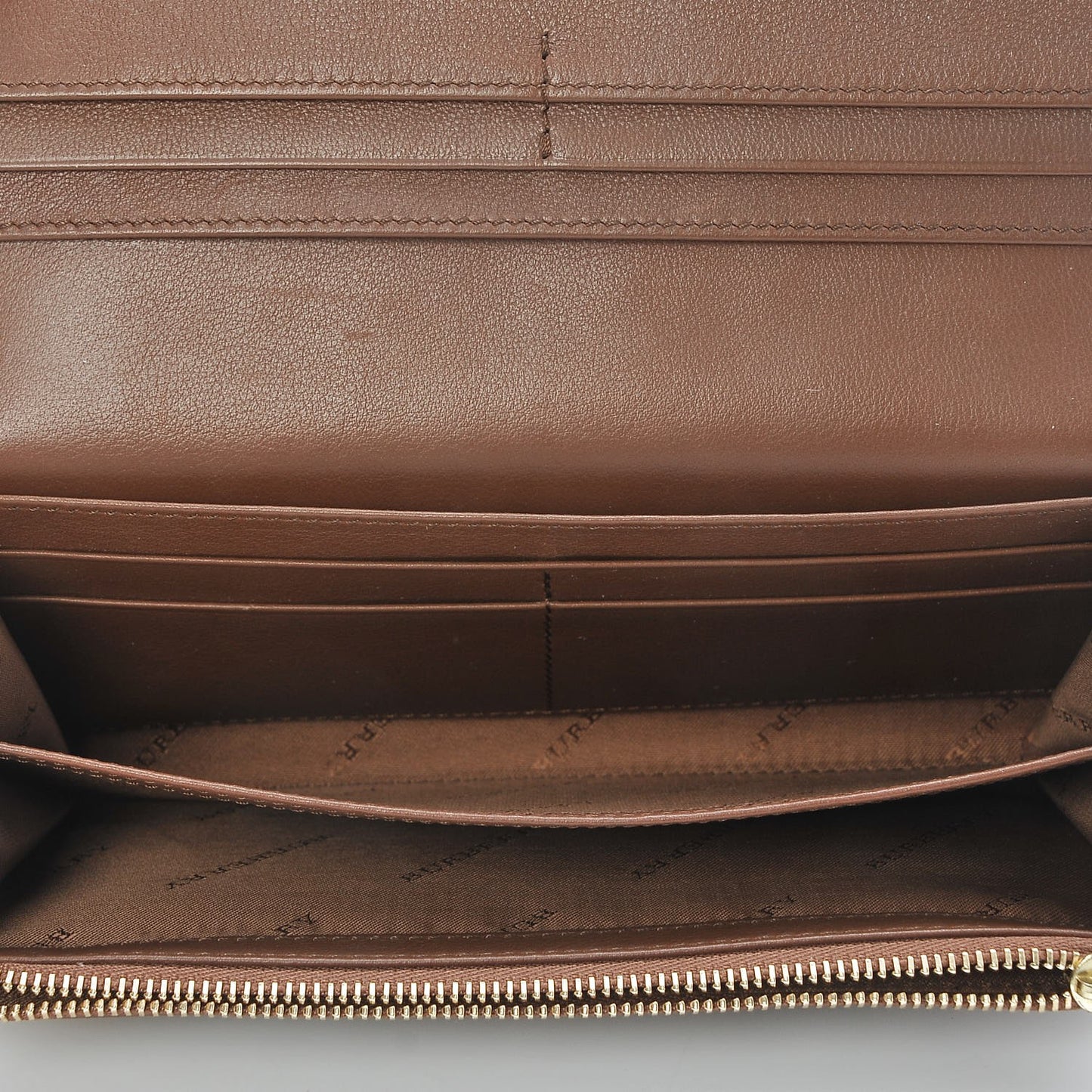 Calfskin Horseferry Check Porter Continental Wallet Tan