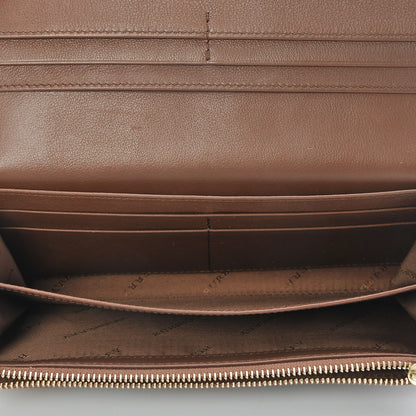 Burberry Calfskin Horseferry Check Porter Continental Wallet Tan 5 of 7