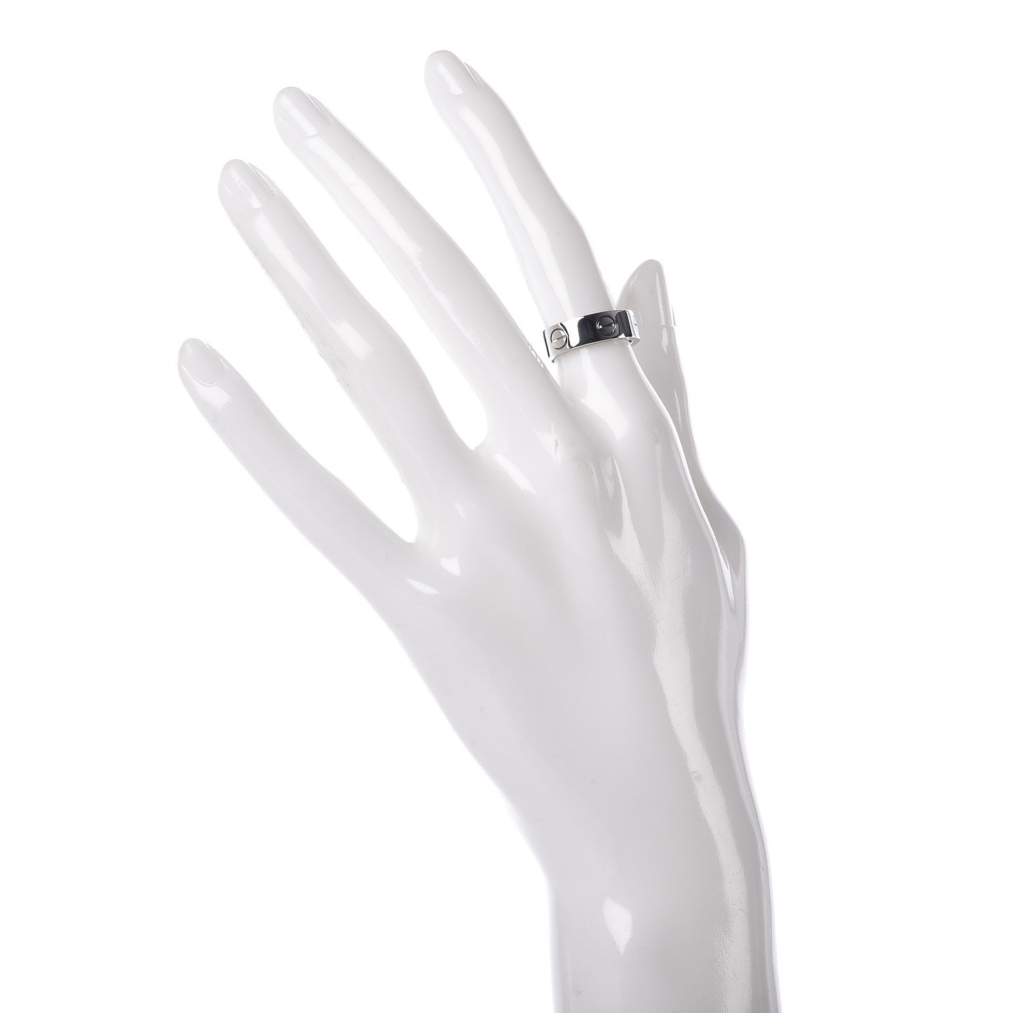 18K White Gold 5.5mm LOVE Ring 49 4.75