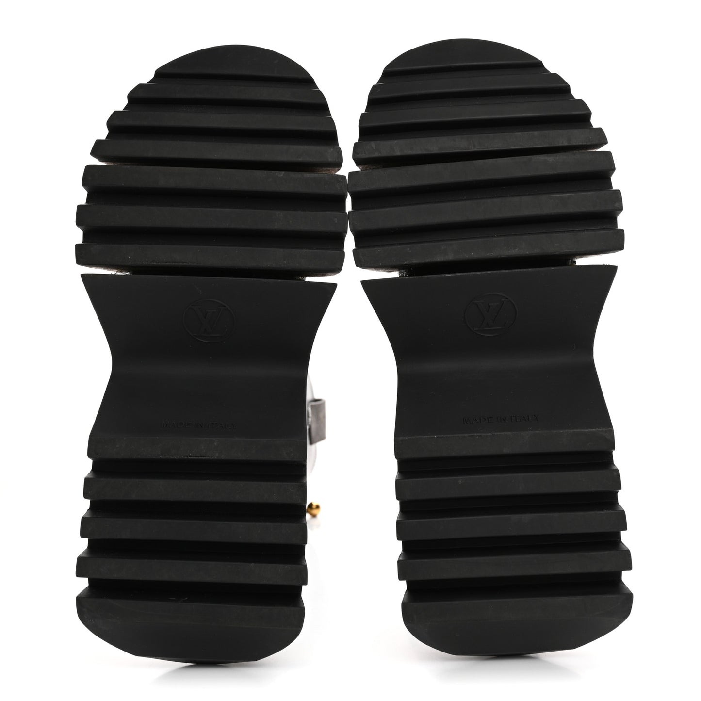 Patent Calfskin LV Zoom Platform High Boots 37 Black
