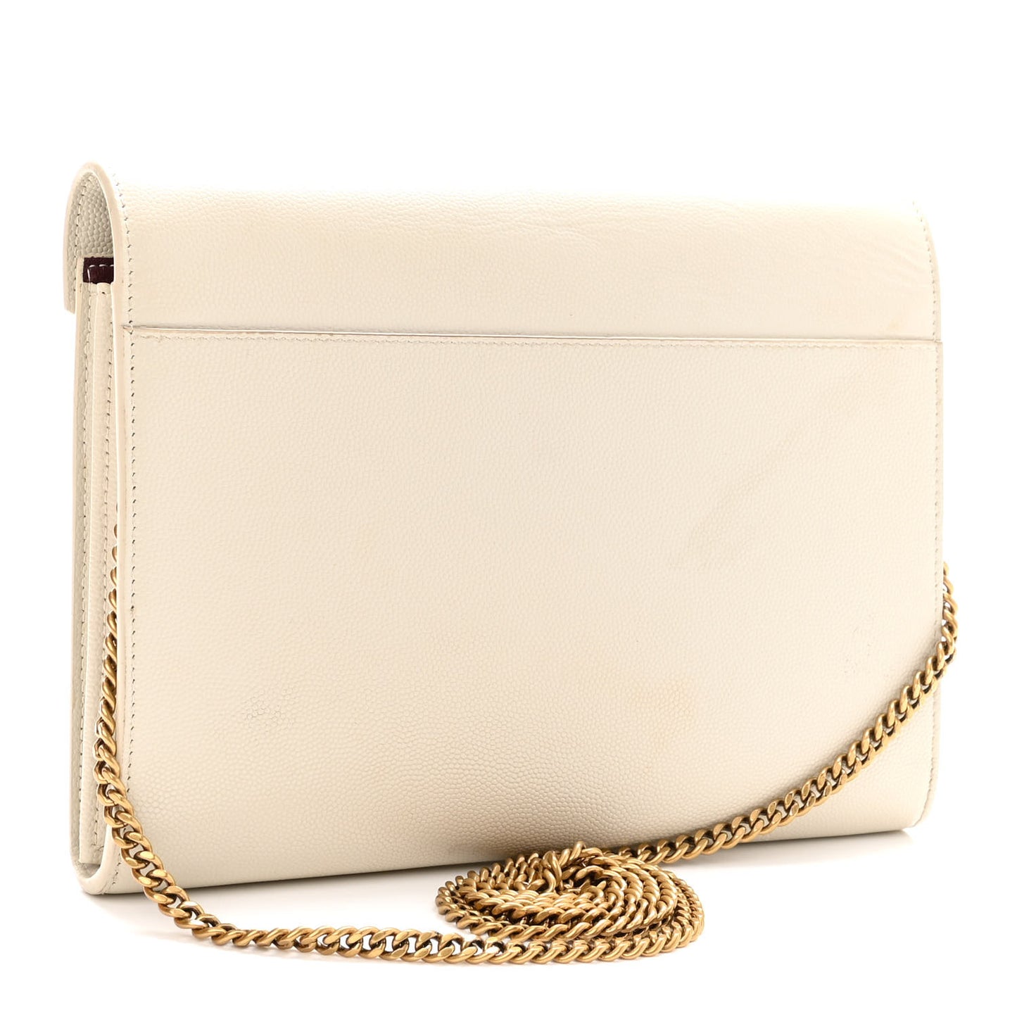 Grain De Poudre Monogram Cassandra Chain Wallet Crema Soft Rouge Legion