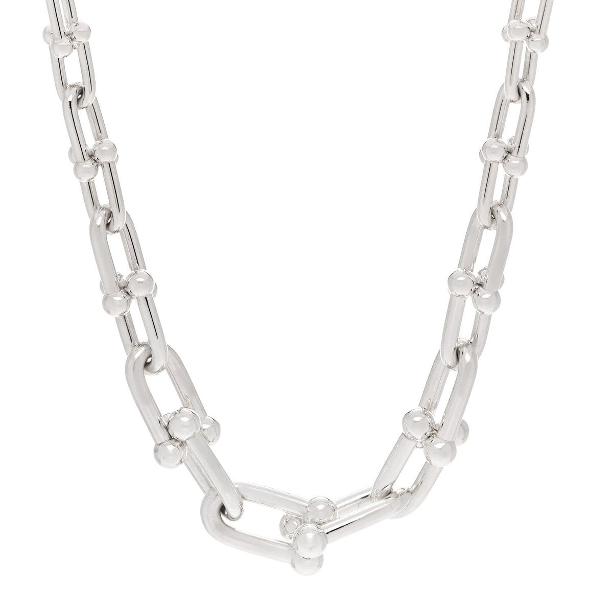 Sterling Silver HardWear Graduated Link Necklace