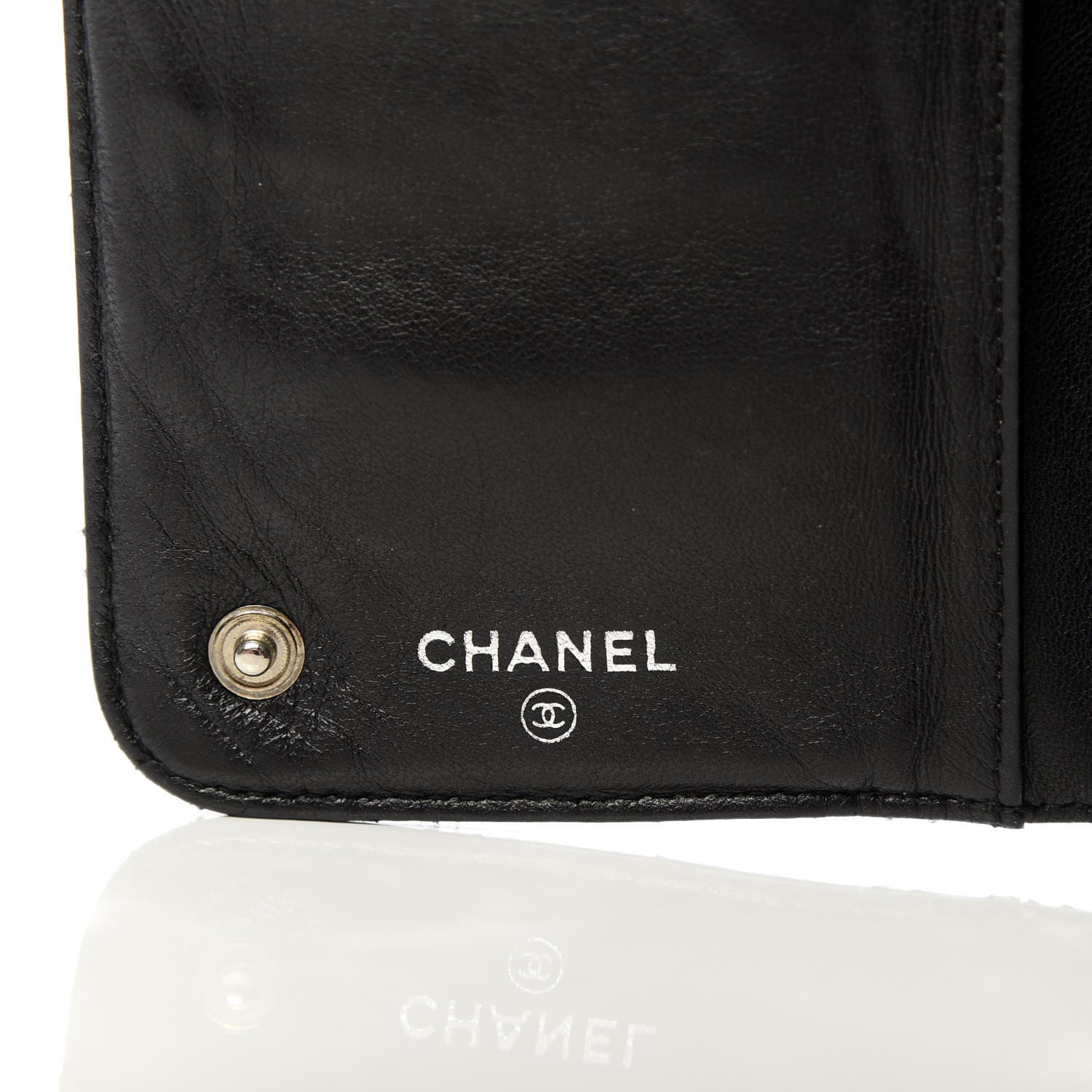 Chanel Aged Calfskin Quilted Paris New York PNY Wallet Black 7 of 10