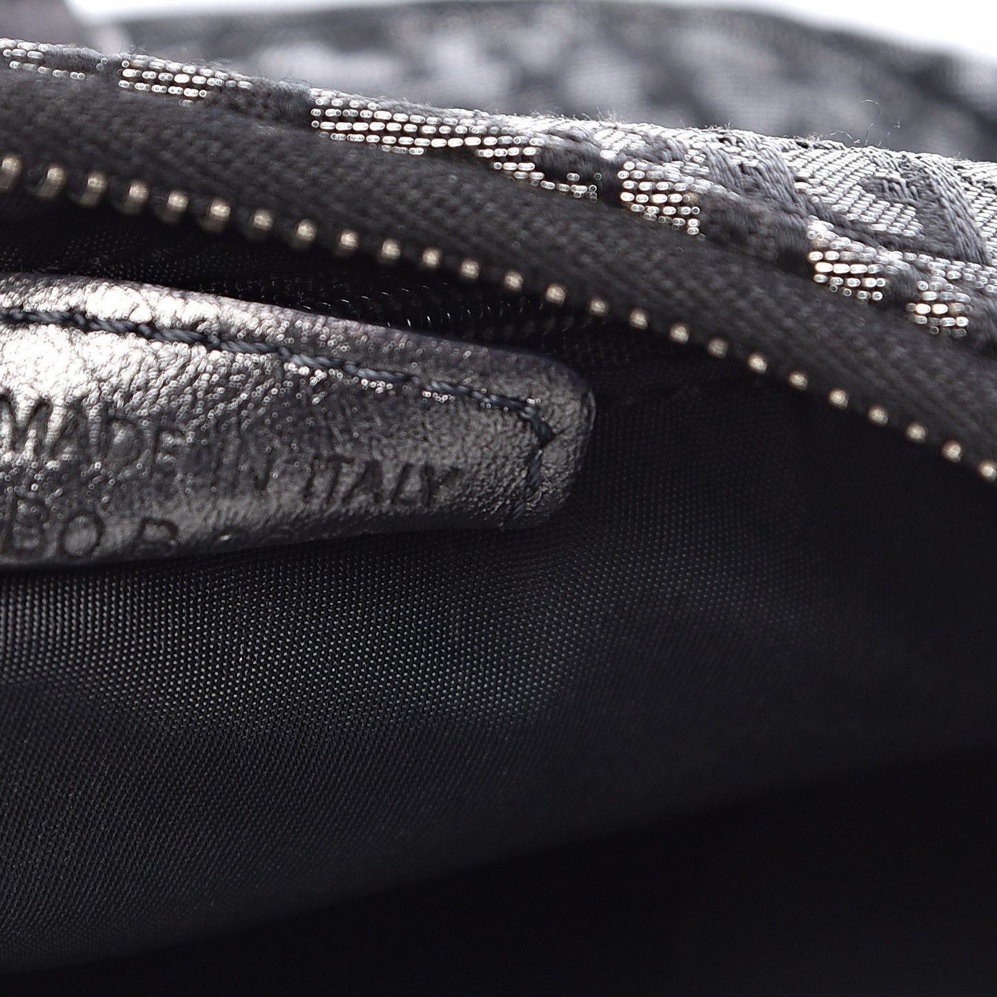 Monogram Street Chic Hobo Silver Black