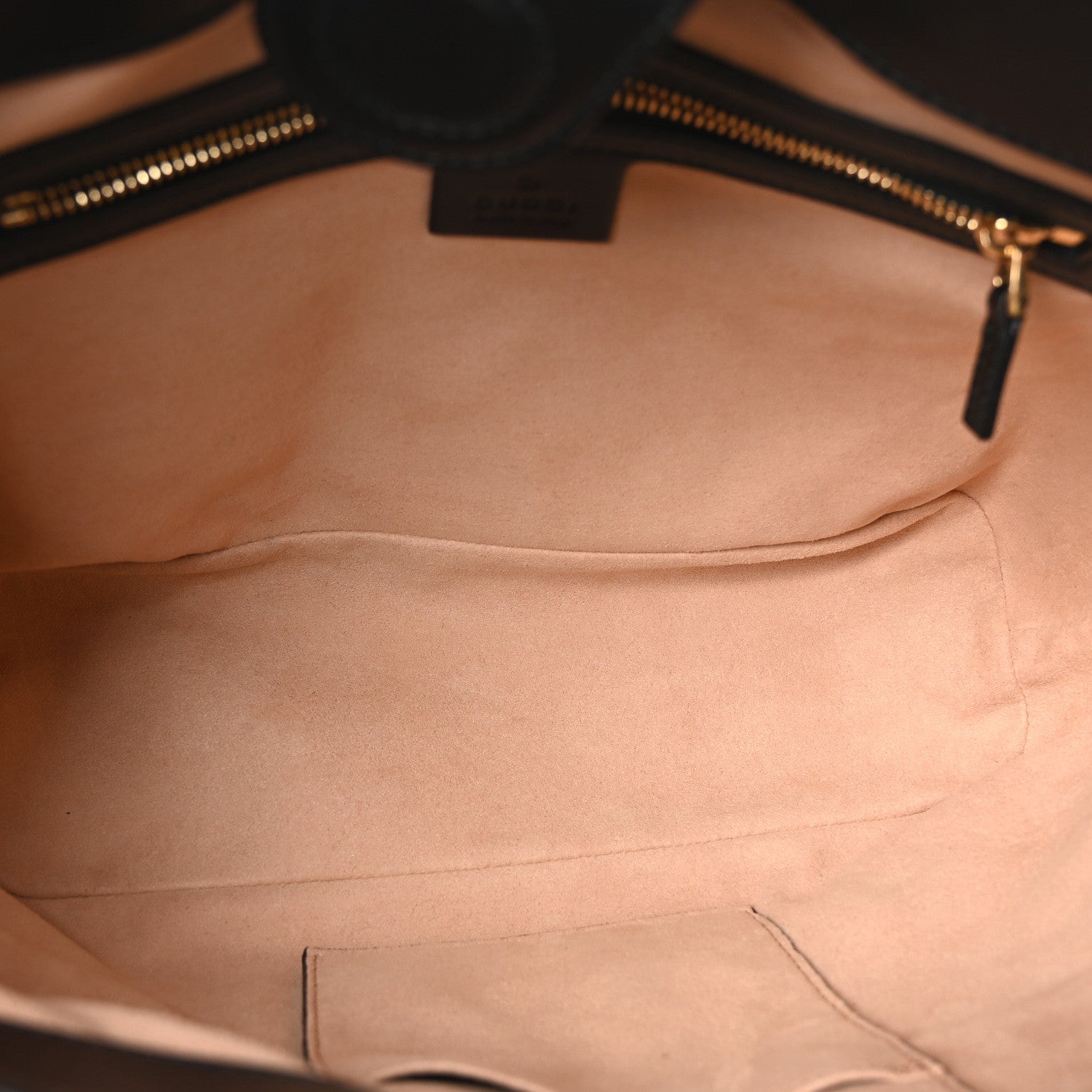 Gucci Soft GG Supreme Monogram Bees Small Crossbody Tote Beige Oro Black 5 of 10