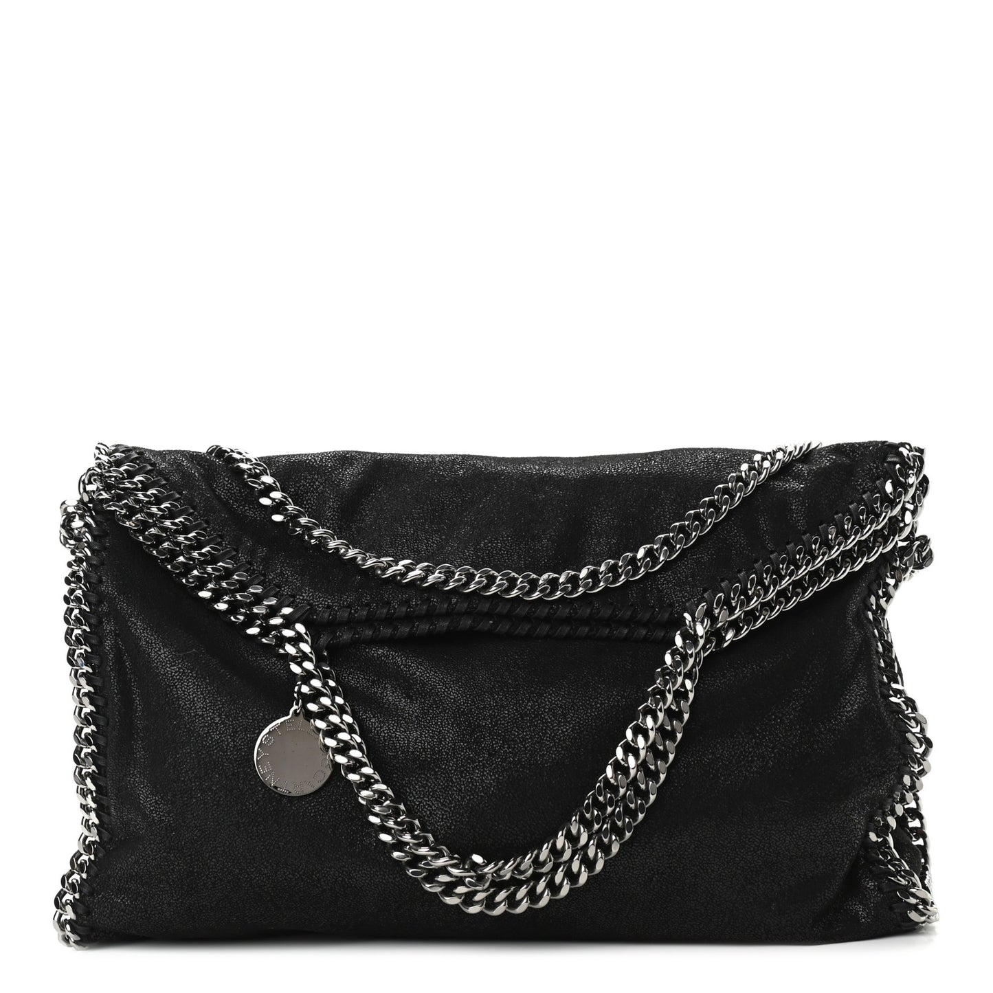 Shaggy Deer Falabella Fold Over Tote Black