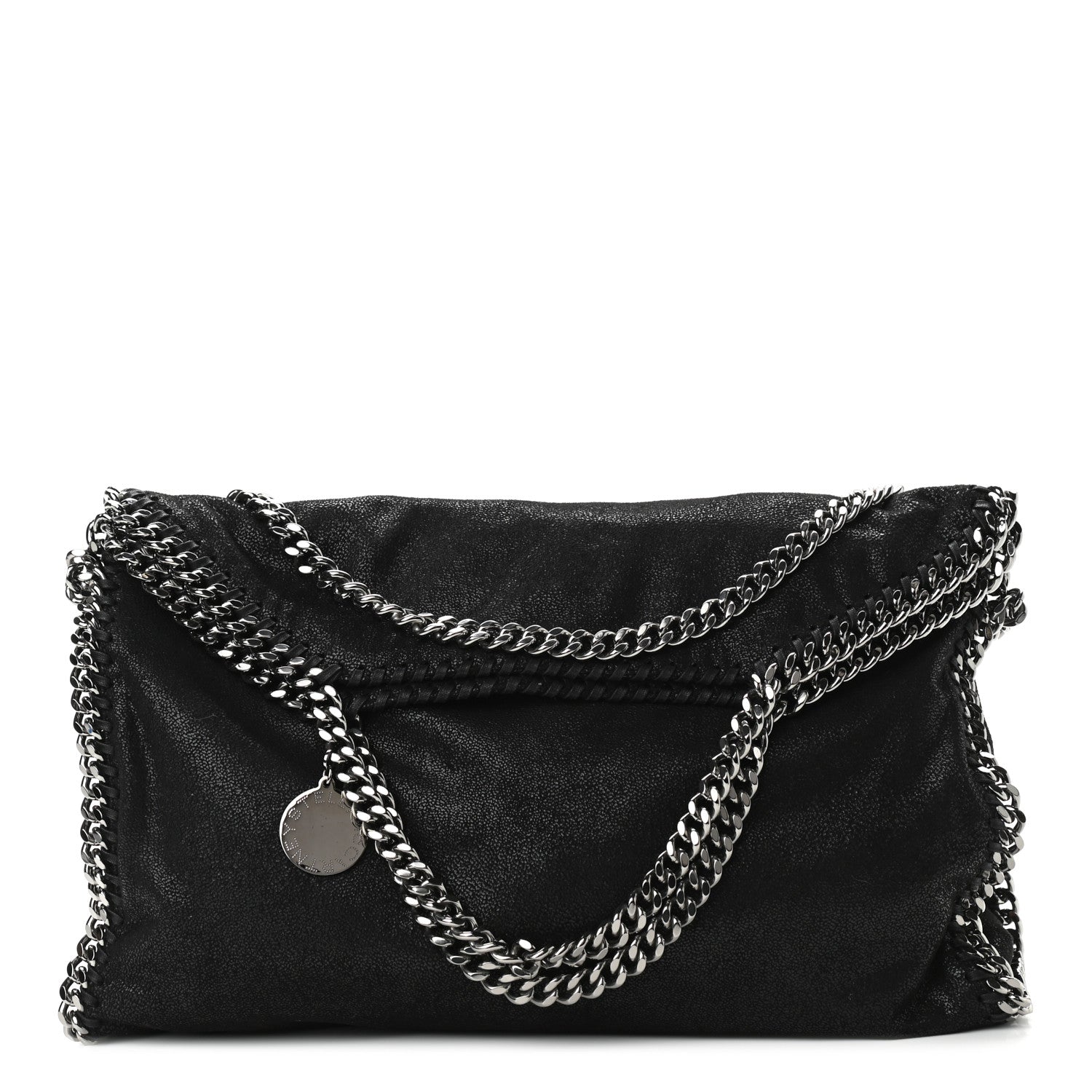 Stella McCartney Shaggy Deer Falabella Fold Over Tote Black 1 of 11