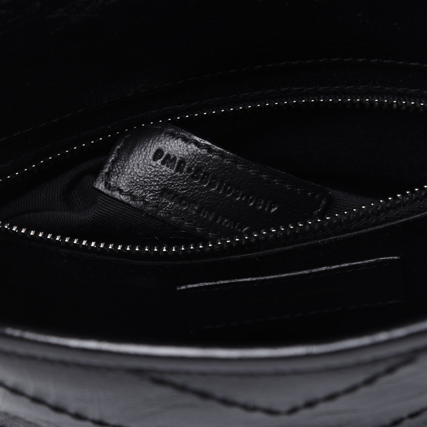Saint Laurent Crinkled Calfskin Matelasse Monogram Niki Chain Wallet Black 7 of 10