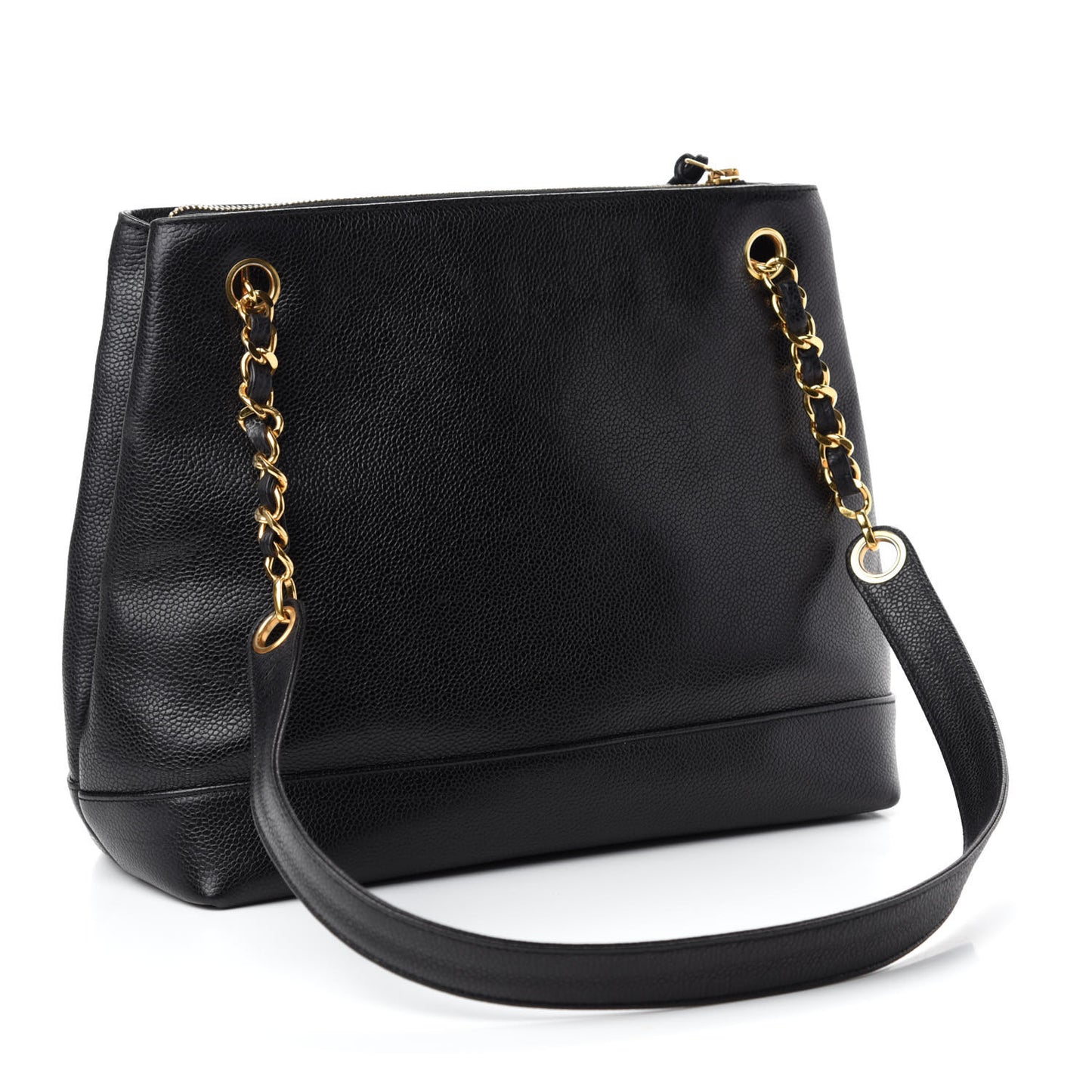 Caviar CC Shoulder Bag Black