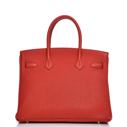 Hermes Togo Birkin 30 Geranium 4 of 31