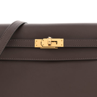 Hermes Swift Kelly Danse Anate Fringed Belt Bag Moka 8 of 11
