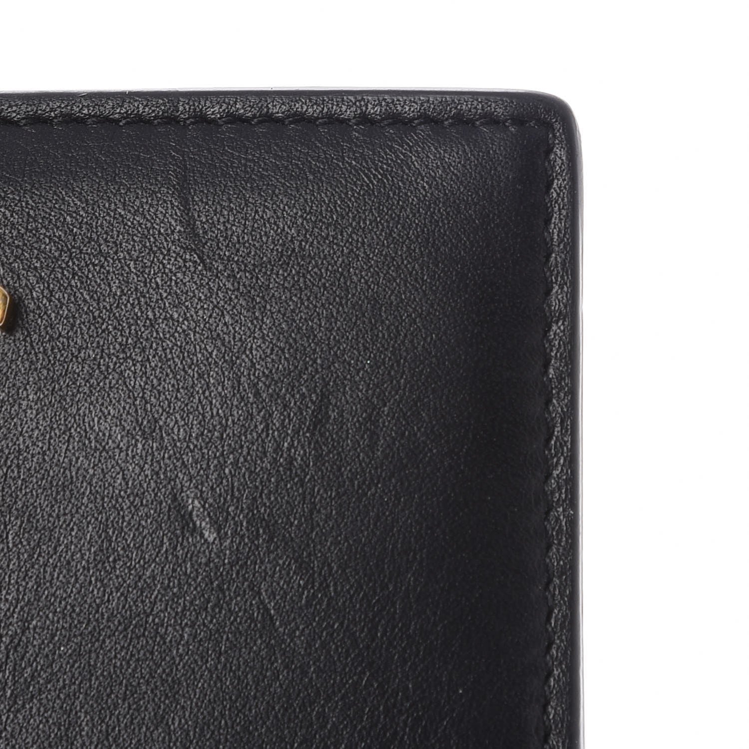 Saint Laurent Calfskin Monogram Card Case Black 11 of 11