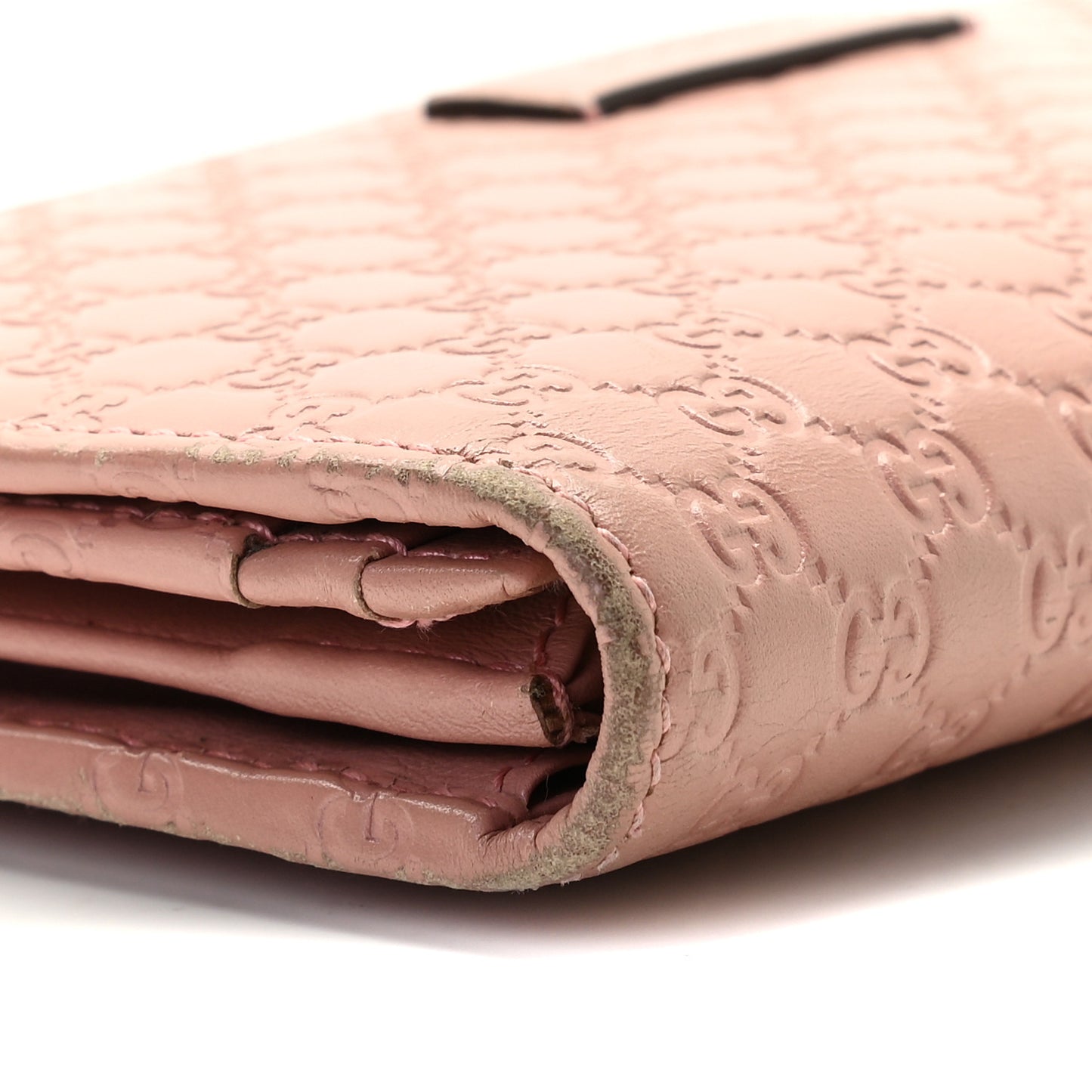 Soft Microguccissima Continental Wallet Soft Pink