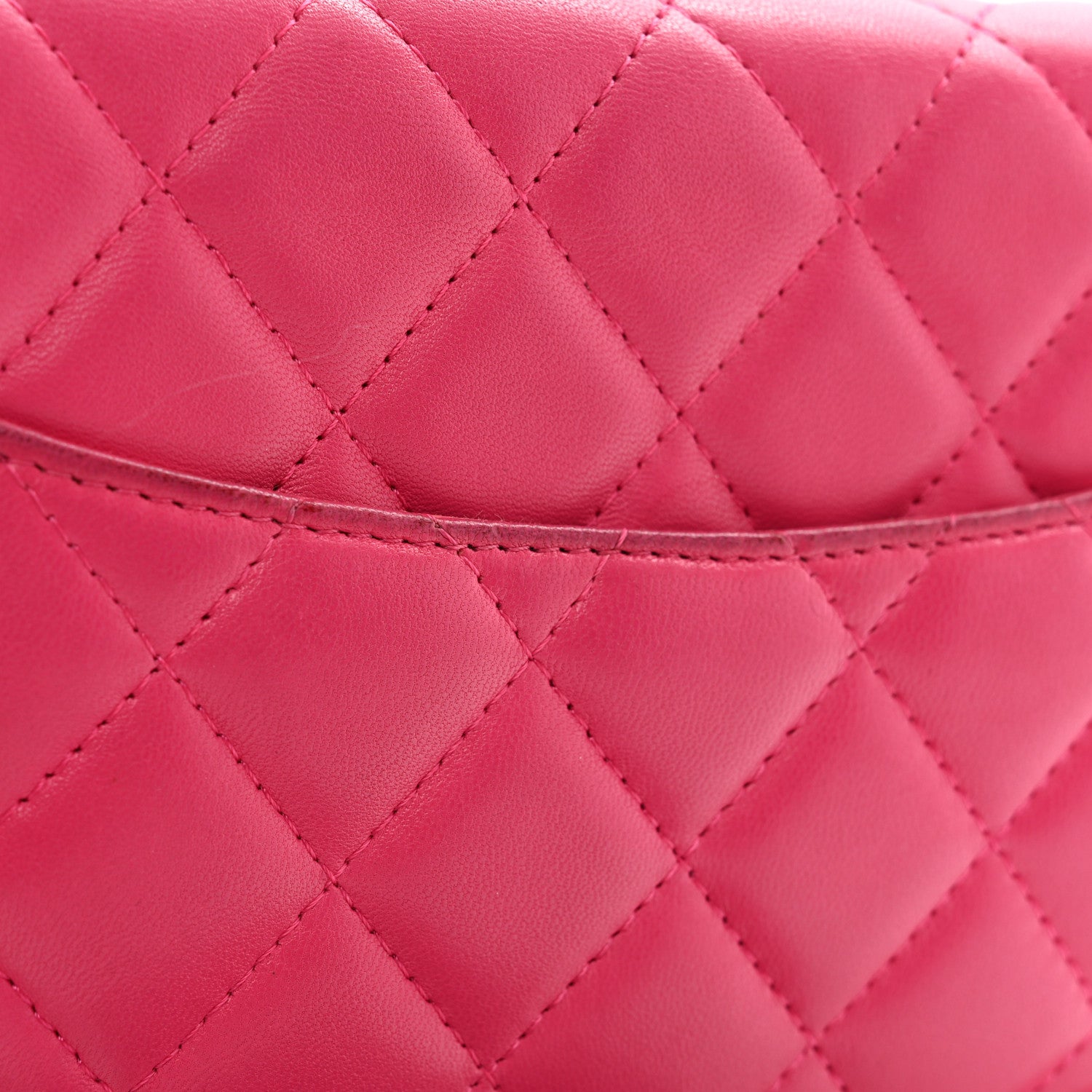 Chanel Lambskin Quilted Wallet On Chain WOC Pink 12 of 14