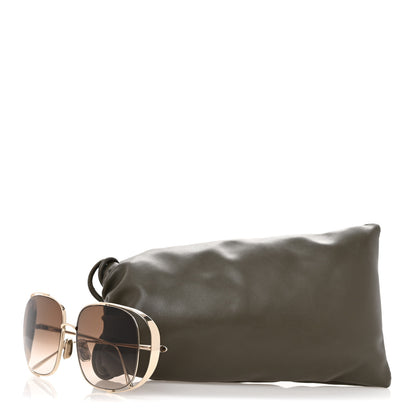 Loewe Metal Rectangular Sunglasses LW40148U Gold Brown 7 of 7