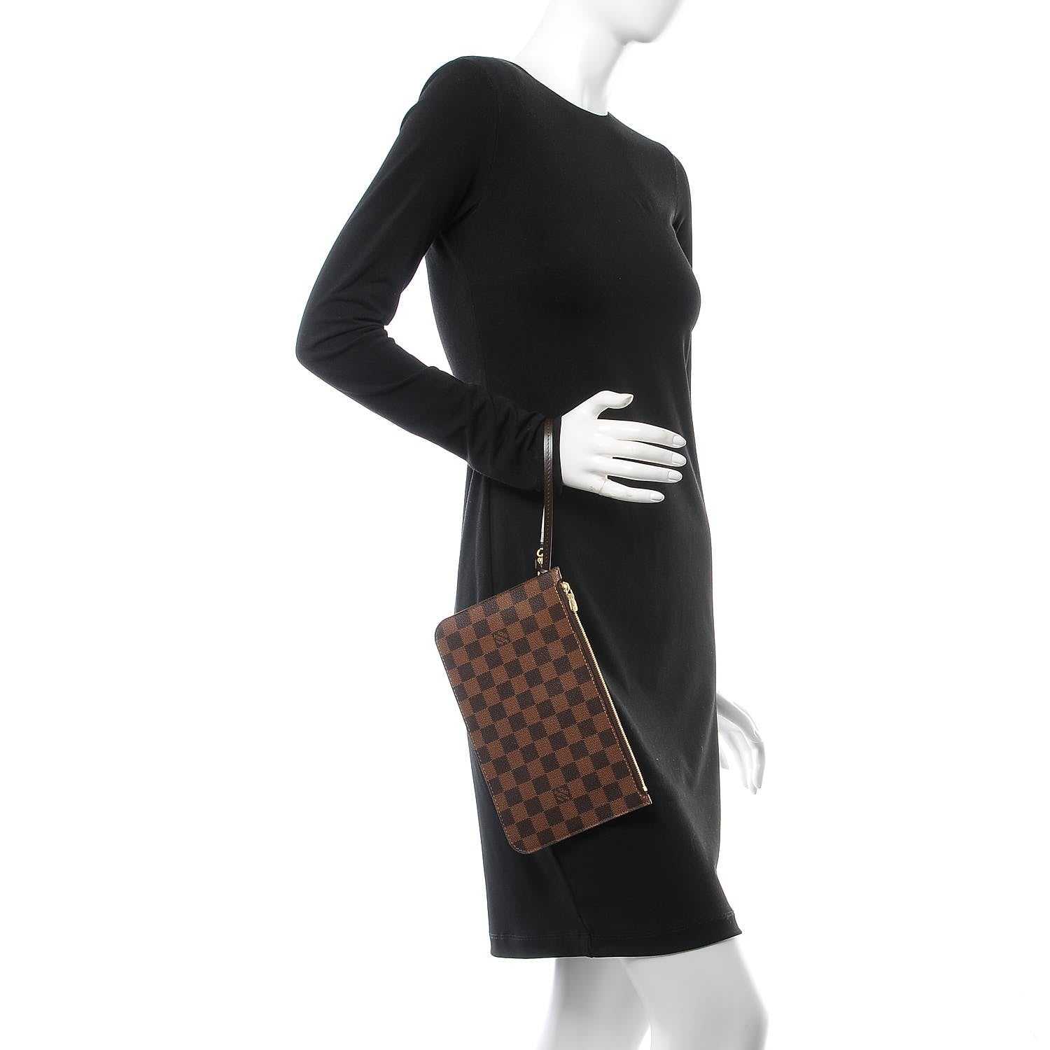 Louis Vuitton Damier Ebene Neverfull MM GM Pochette 2 of 8