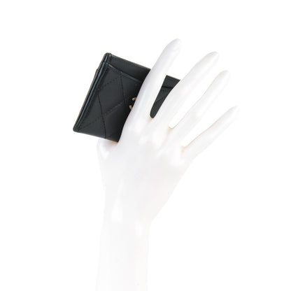 Chanel Lambskin Quilted Card Holder Black 2 of 8