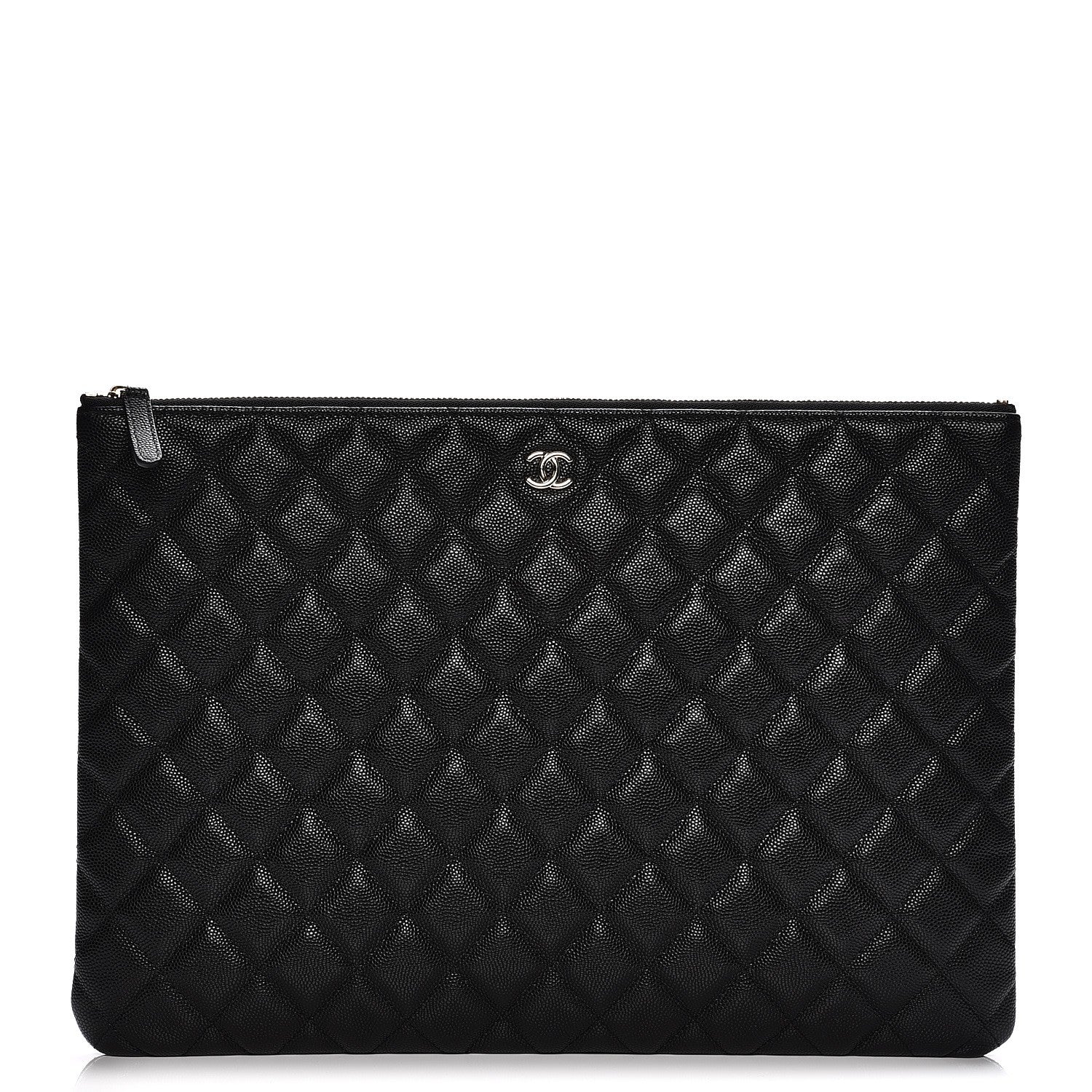 Chanel Caviar Quilted Large Cosmetic Case Black 1 of 8