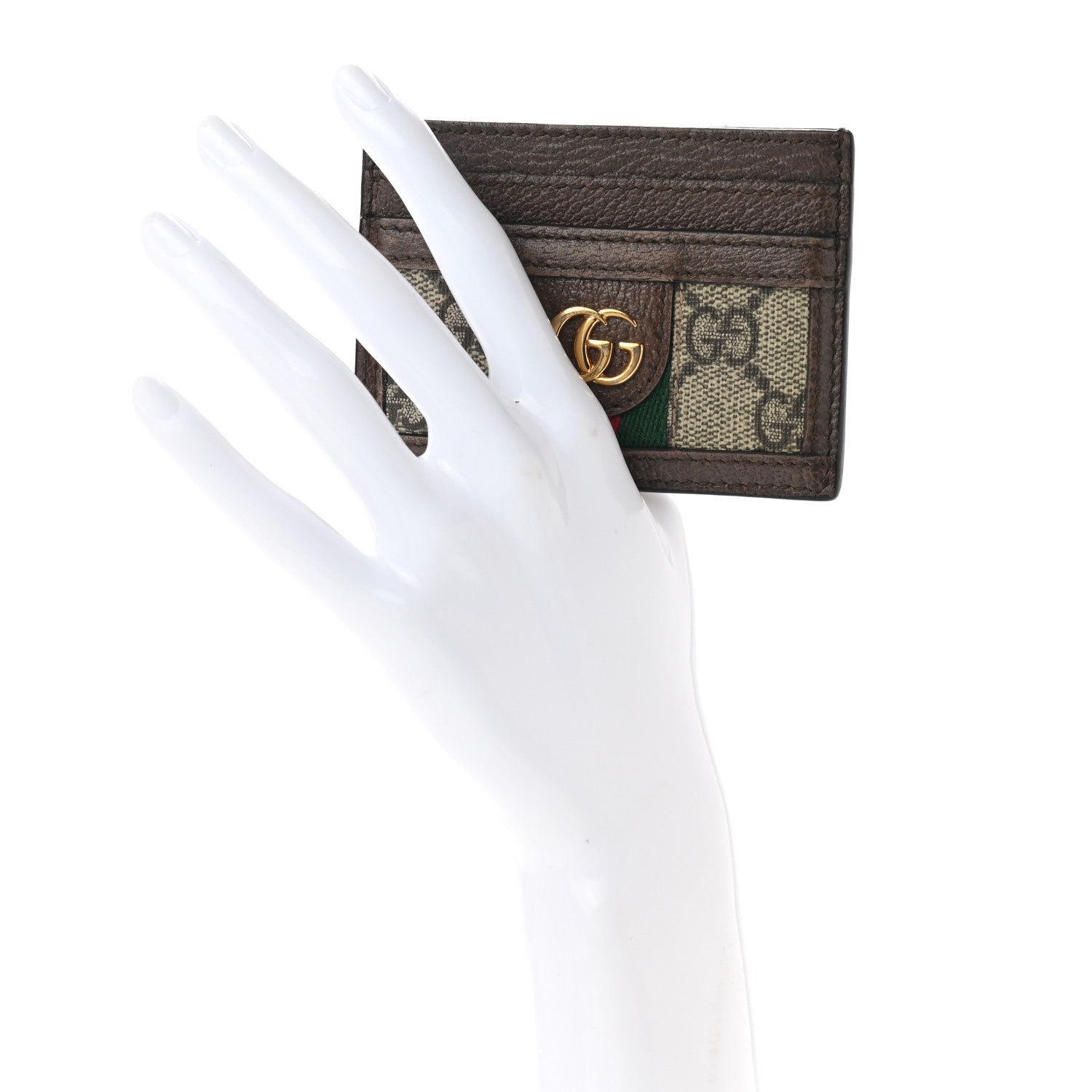 Gucci GG Supreme Monogram Ophidia Card Holder Brown 2 of 6