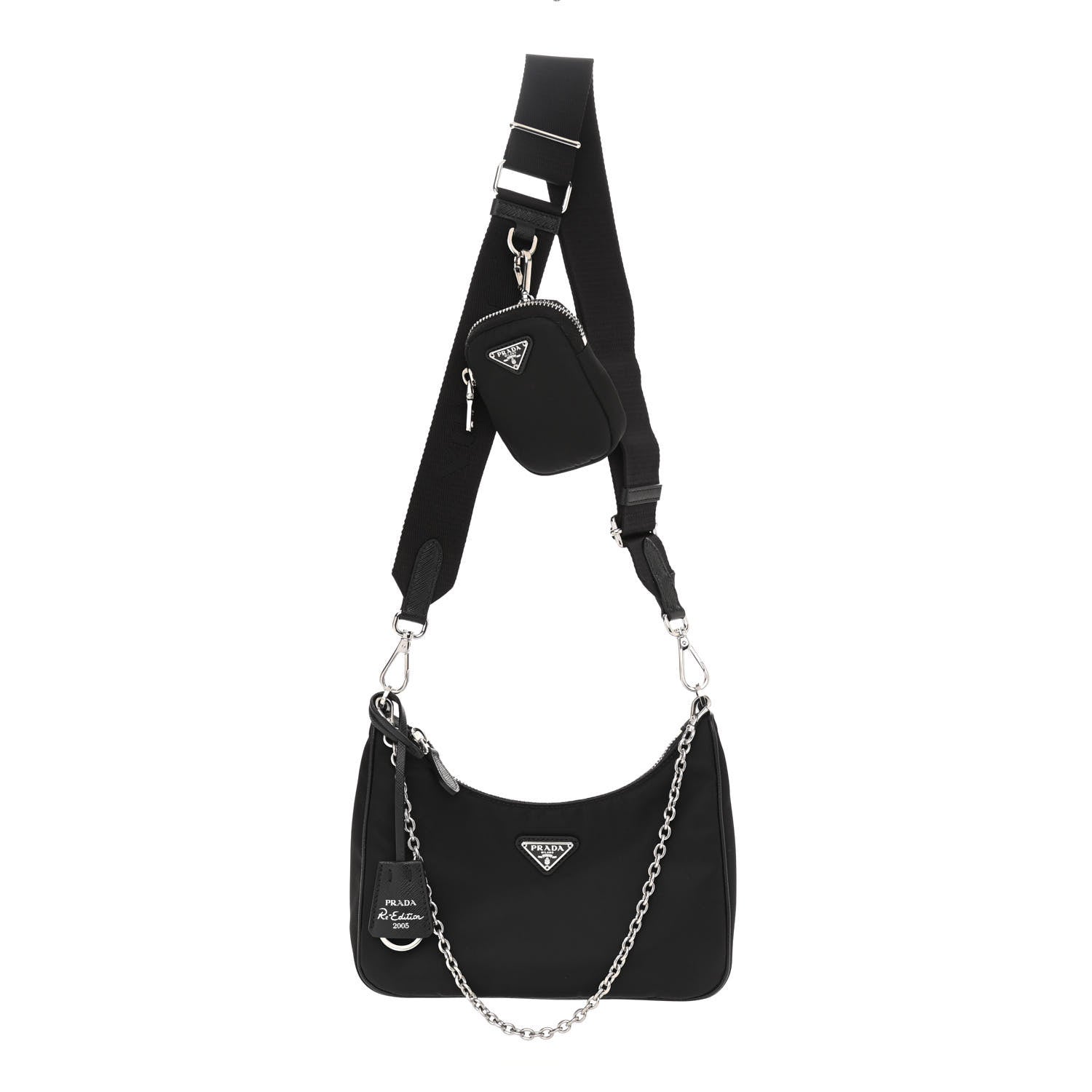 Prada Nylon Re-Edition 2005 Shoulder Bag Black 1 of 10