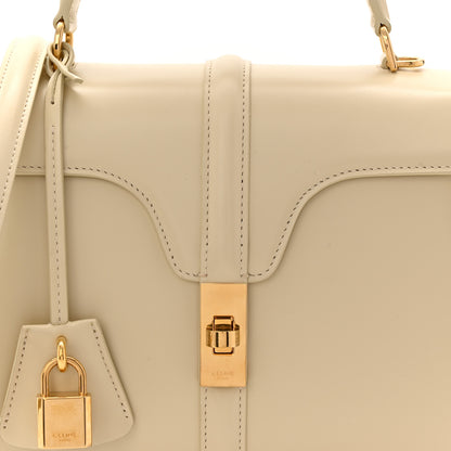 Celine Satinated Calfskin Small 16 Top Handle Bag Beige 18 of 25