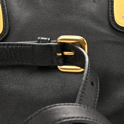 Prada Soft Calf Shopping Satchel Black 19 of 19