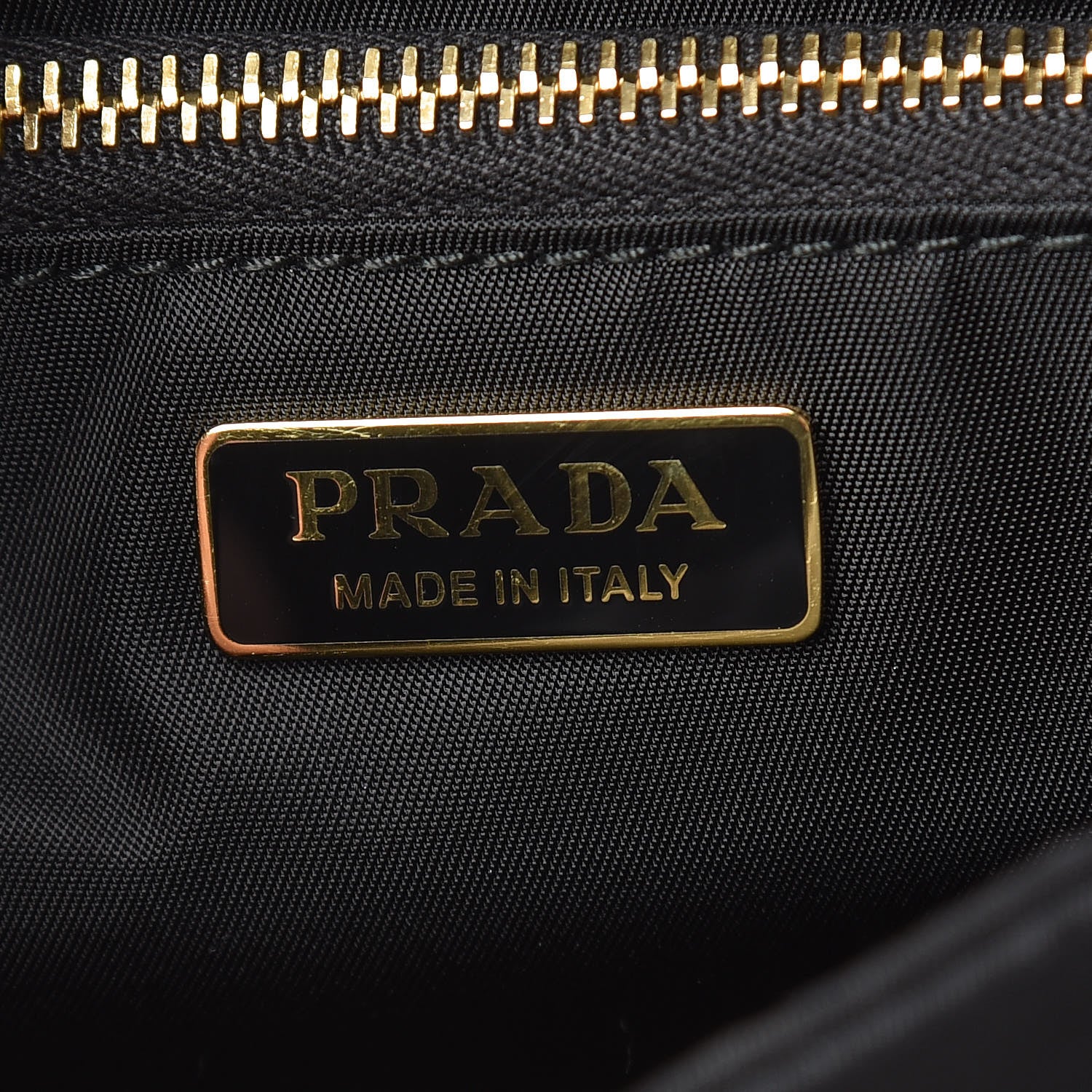 Prada Nylon Tessuto Chain Shoulder Bag Black 8 of 9
