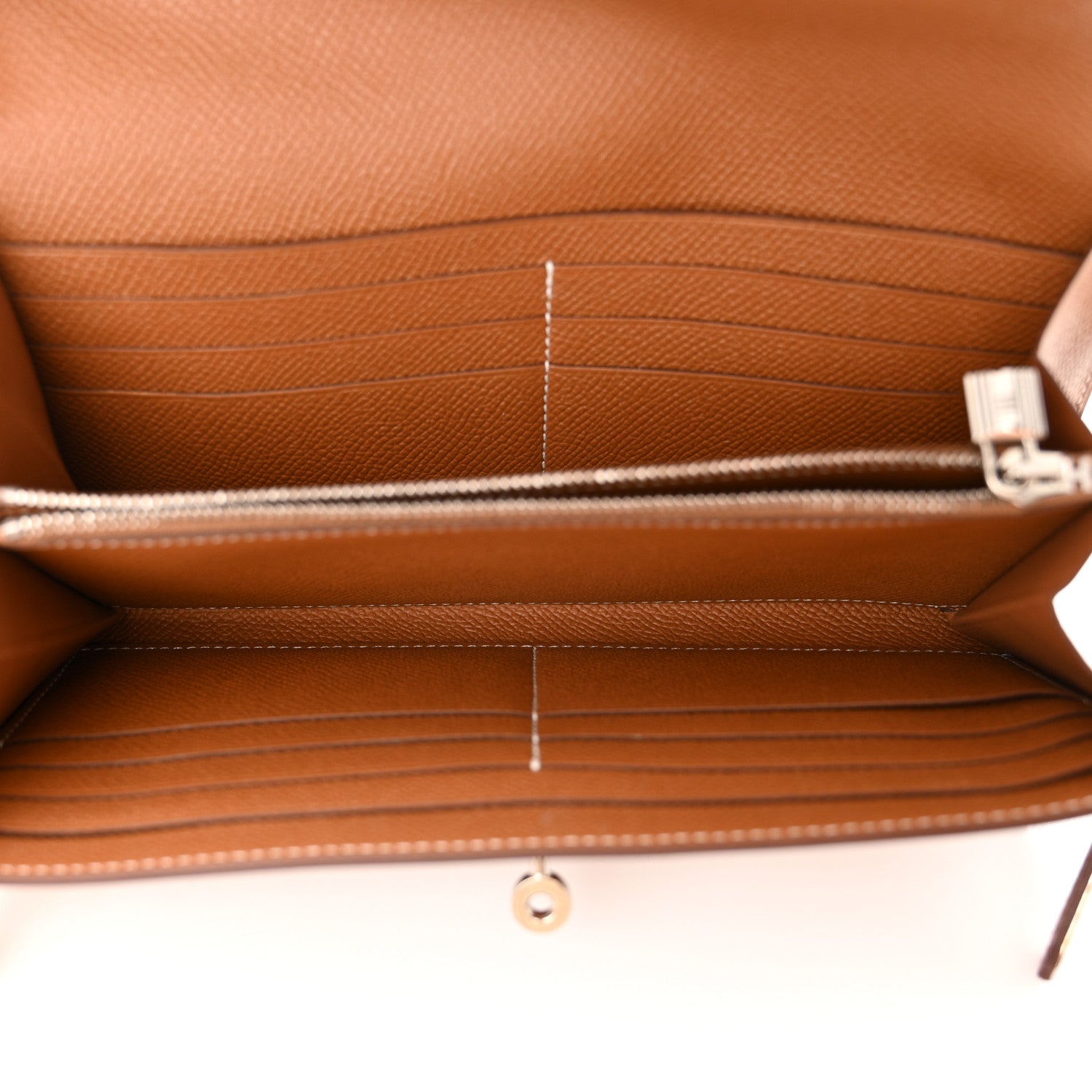 Hermes Epsom Kelly Longue Wallet Gold 5 of 10