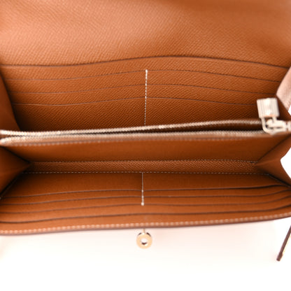 Hermes Epsom Kelly Longue Wallet Gold 5 of 10