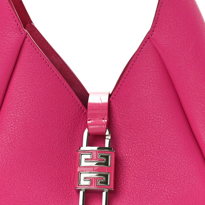 Givenchy Grained Calfskin Mini G-Lock Hobo Neon Pink 7 of 9