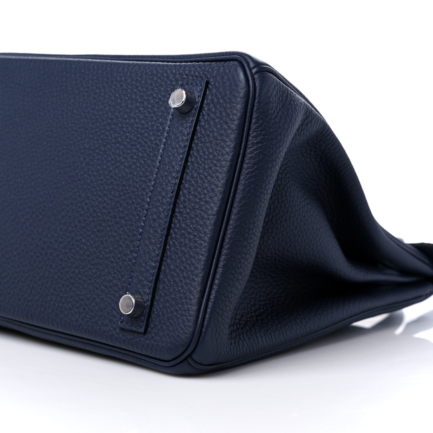 Hermes Togo Swift Officier Birkin 30 Bleu Nuit Vert Cypress 9 of 10