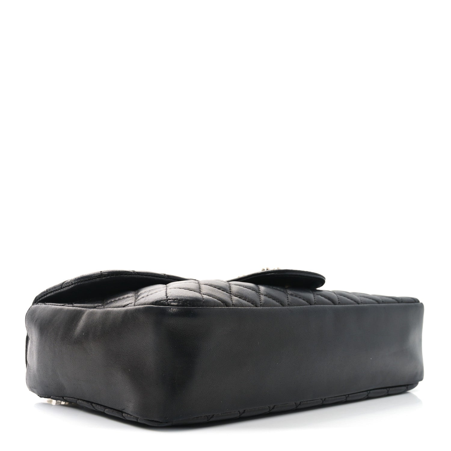 Chanel Lambskin Quilted Medium Westminster Pearl Flap Black 4 of 10