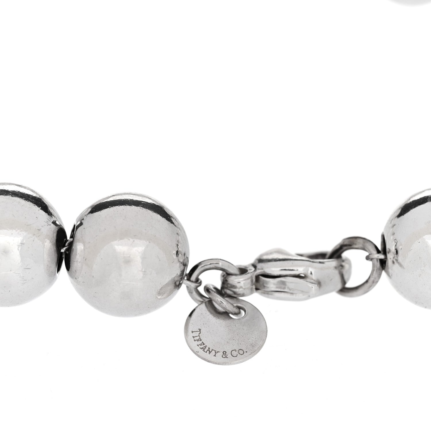 Tiffany Sterling Silver 10mm HardWear Ball Bracelet 5 of 5
