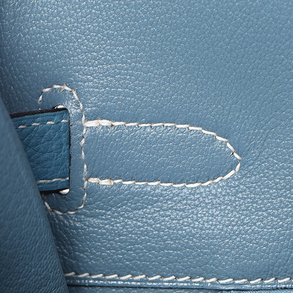 Hermes Togo Birkin 35 Blue Jean 20 of 34
