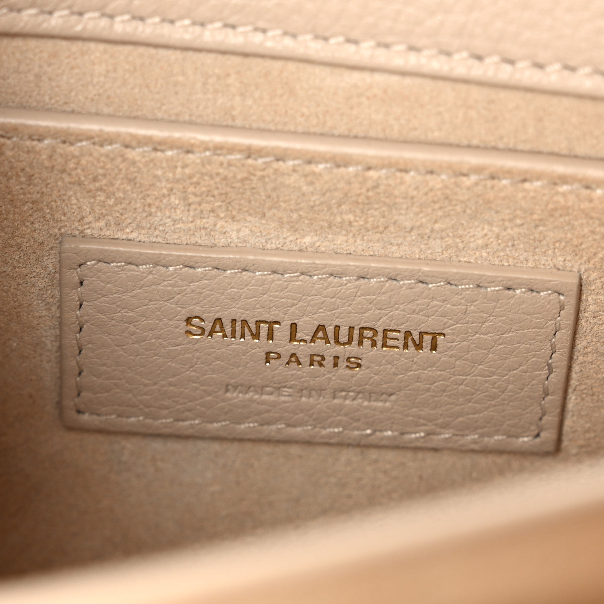 Grained Calfskin Medium Monogram Sunset Beige