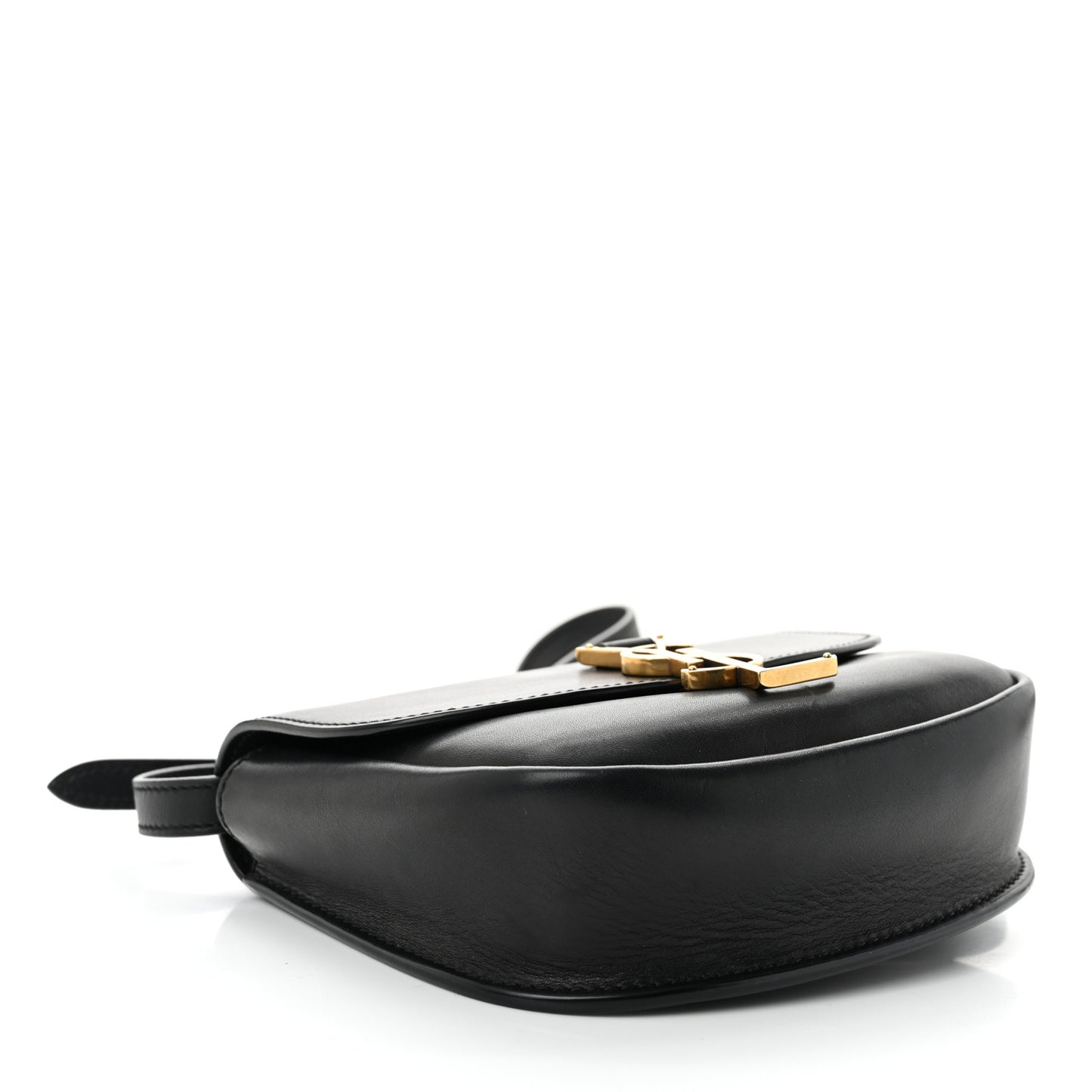 Smooth Calfskin Classic Monogram Small Kaia Satchel Black