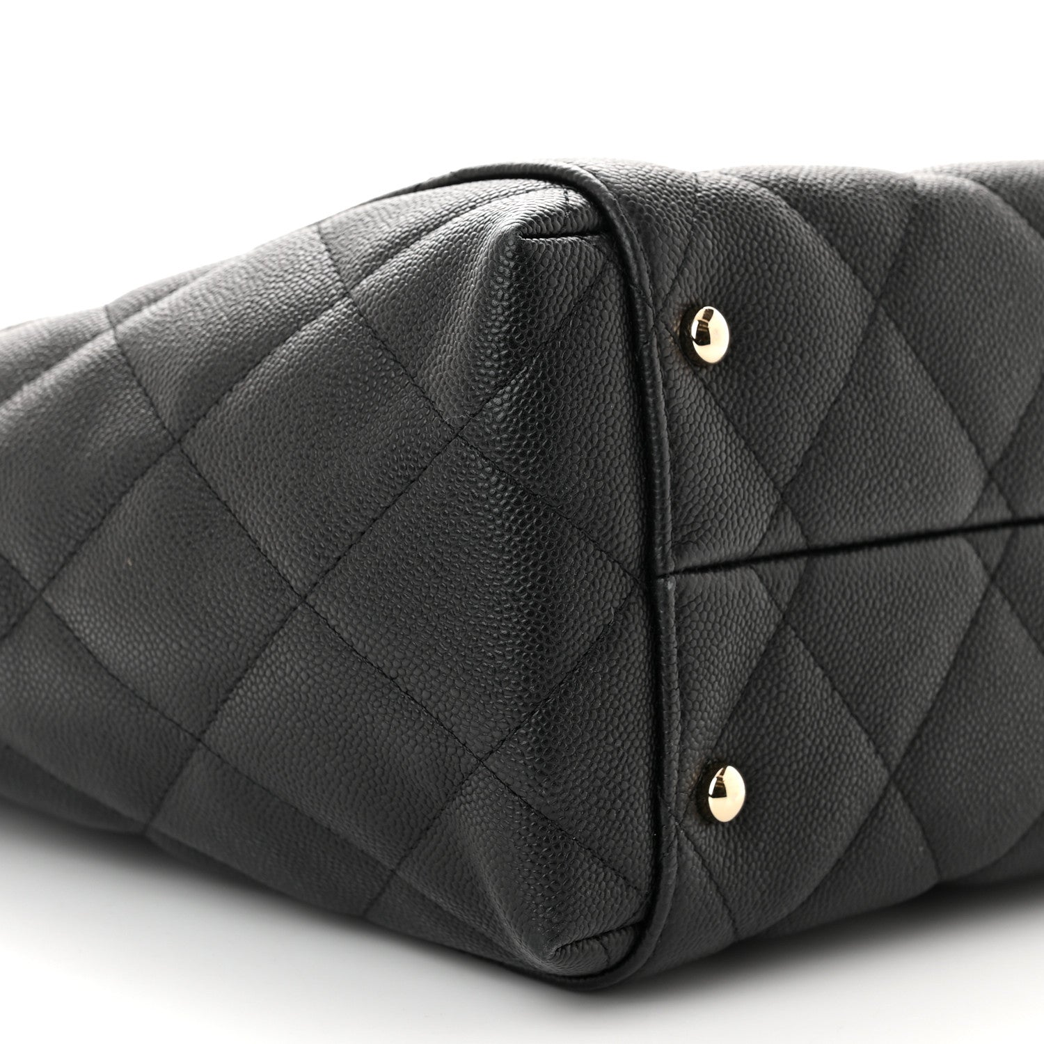 Chanel Caviar Quilted Small Shopping Tote Black 10 of 11