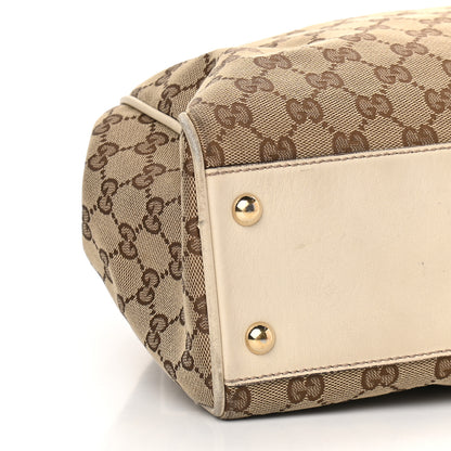 Gucci Monogram Peggy Braided Tote Off White 5 of 12