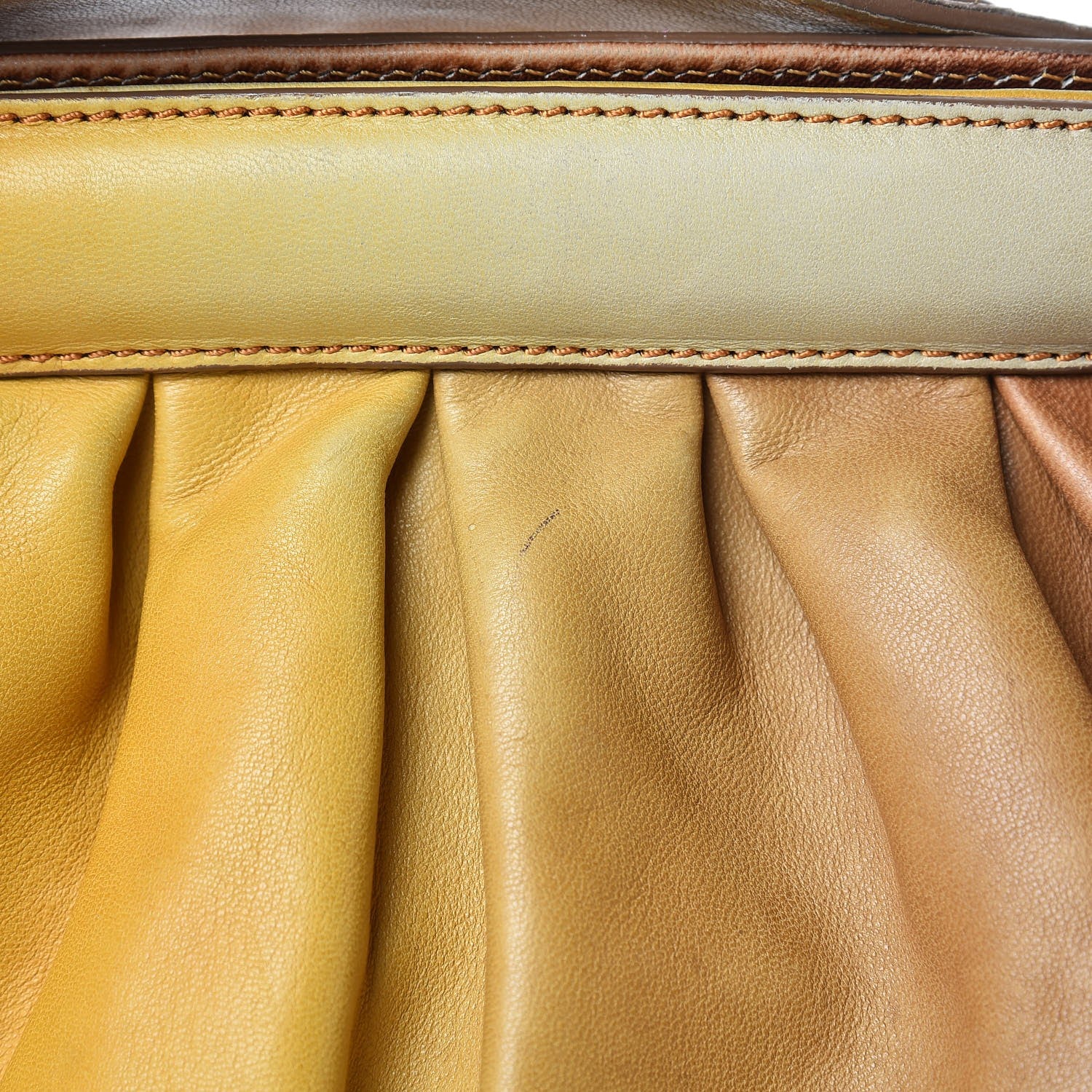 Fendi Agnello Sfumato Doctor B Hobo Bag Multicolor Giallo 16 of 17