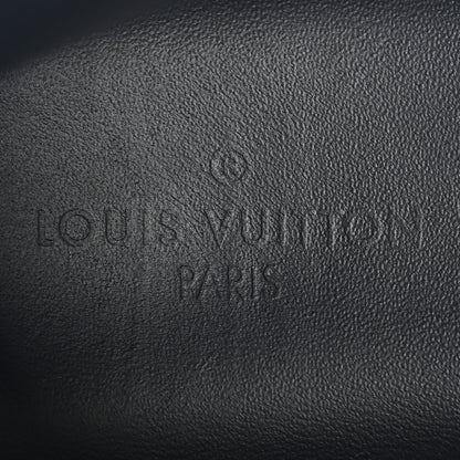 Louis Vuitton Calfskin Monogram Eclipse Mens Rivoli High Top Sneakers 10 Black Grey 8 of 9